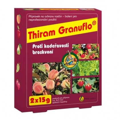 Thiram Granuflo - proti kadeřavosti broskvoní - 2 x 15 g