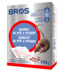 BROS - Granule na myši a potkany - 7 x 20 g