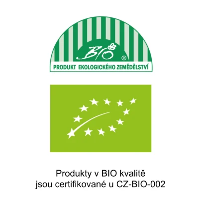 Produkty v BIO kvalitě jsou ceržtifikovány u CZ-BIO-002